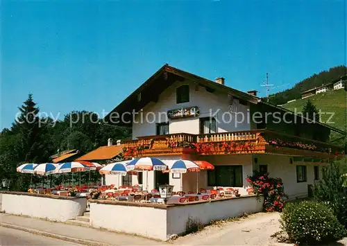 AK / Ansichtskarte Ruhpolding Gasthaus Neuhaeusl Terrasse Ruhpolding