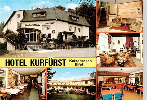 AK / Ansichtskarte Kaisersesch Hotel Kurfuerst Gastraeume Kaminzimmer Kaisersesch