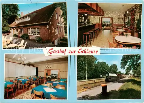 AK / Ansichtskarte Hesselte Gasthof zur Schleuse Gastraeume Schleuse Hesselte Hesselte
