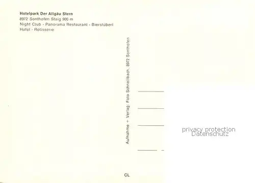 AK / Ansichtskarte Sonthofen__Oberallgaeu Hotelpark Der Allgaeu Stern Bar Gastraeume 