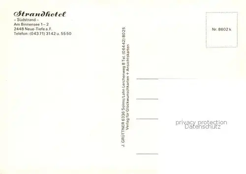 AK / Ansichtskarte Fehmarn Strandhotel Suedstrand Fehmarn