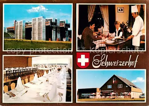 AK / Ansichtskarte Scharnebeck_Lueneburg Cafe Restaurant Schweizerhof Gaststube Speisesaal Scharnebeck Lueneburg