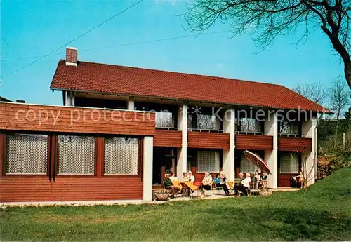 AK / Ansichtskarte Rengshausen_Knuellwald Pension Am Lingelbach Rengshausen Knuellwald