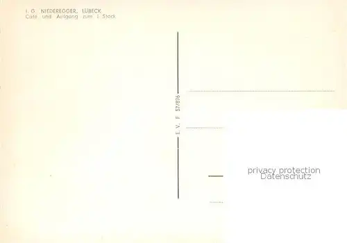 AK / Ansichtskarte Luebeck Niederegger Cafe und Treppenaufgang Luebeck