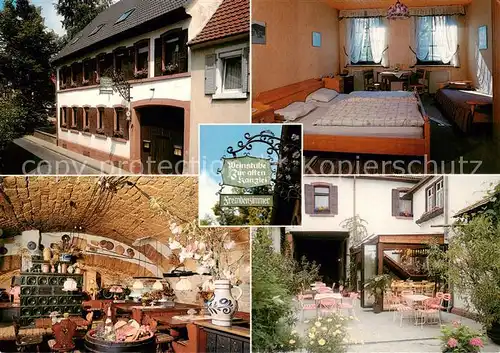 AK / Ansichtskarte Edenkoben Weinstube Alte Kanzlei Gaststube Zimmer Terrasse Edenkoben