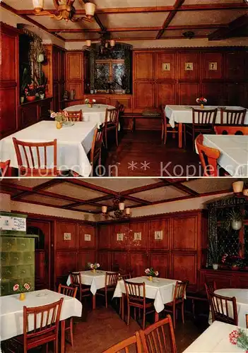 AK / Ansichtskarte Auggen Gasthaus zum Rebstock Gastraeume Auggen