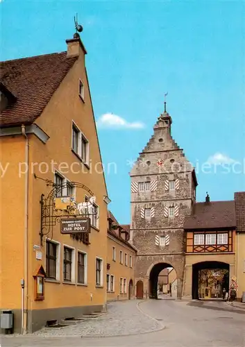 AK / Ansichtskarte Ilshofen Haller Torturm Ilshofen