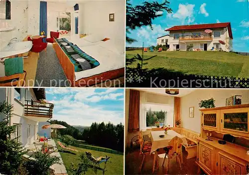 AK / Ansichtskarte Pfalzgrafenweiler Wald Pension Schmidt Zimmer Stube Pfalzgrafenweiler