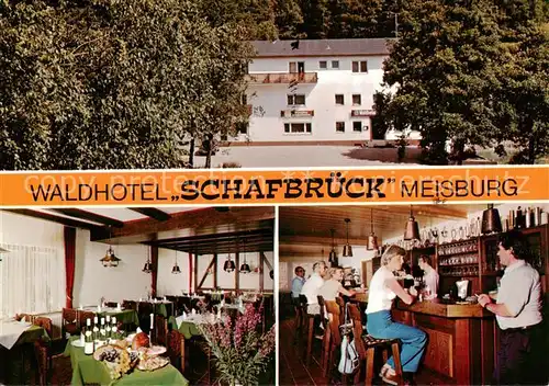 AK / Ansichtskarte Meisburg Waldhotel Schafbrueck Gaststube Bar Meisburg