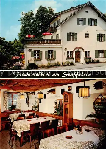 AK / Ansichtskarte  Seehausen_Staffelsee Fischerstueberl Gaststube Seehausen_Staffelsee