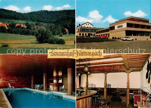 AK / Ansichtskarte  Aspach_Backnang Gasthof Cafe Sonnenhof Kleinaspach Hallenbad Bar Aspach Backnang