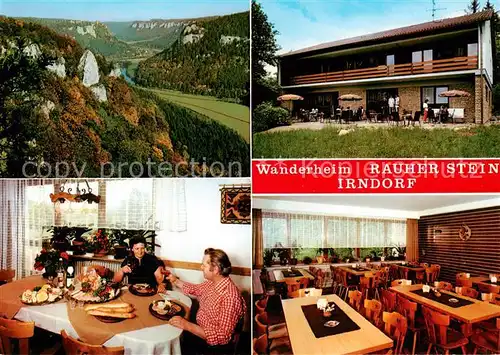 AK / Ansichtskarte  Irndorf Panorama Wanderheim Rauher Stein Gastraeume Irndorf