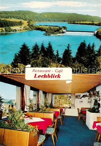 AK / Ansichtskarte  Denklingen_Oberbayern Restaurant Cafe Lechblick Gaststube Denklingen Oberbayern