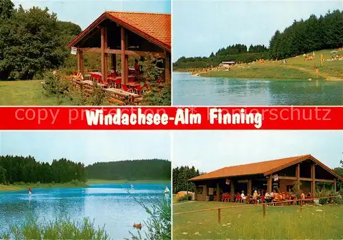 AK / Ansichtskarte 73844866 Finning_Bayern Restaurant Windachsee Alm Seepartien 