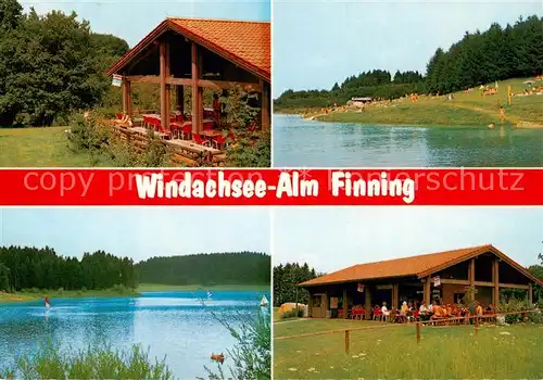 AK / Ansichtskarte  Finning_Bayern Restaurant Windachsee Alm Seepartien 