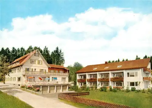 AK / Ansichtskarte  Lauterbad_Freudenstadt Hotel Gasthof Gruener Wald mit Gaestehaus 