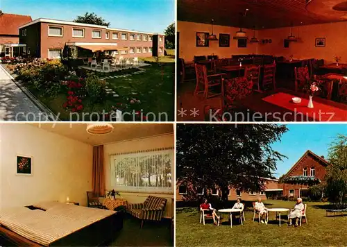 AK / Ansichtskarte  Rostrup Pension Budden garni Gaststube Zimmer Park Rostrup