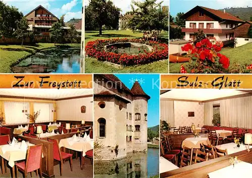 AK / Ansichtskarte 73844896 Glatt Hotel Gaststaette Zur Freystatt mit Gaestehaus Gastraeume  Glatt