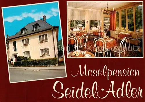 AK / Ansichtskarte  Bernkastel-Kues_Berncastel Mosel Pension Seidel Adler Gaststube 