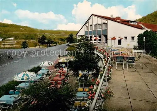 AK / Ansichtskarte  Niedernhall Gaststaette Stadthalle Terrasse Niedernhall