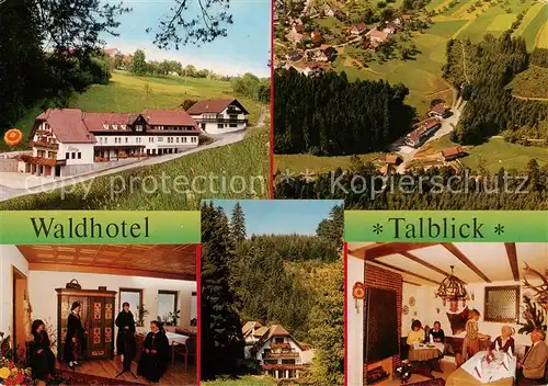 AK / Ansichtskarte 73844969 Wuerzbach Waldhotel Pension Cafe Talblick Gastraeume Panorama Wuerzbach