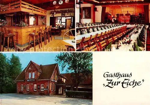 AK / Ansichtskarte  Walsrode_Lueneburger_Heide Gasthaus Zur Eiche Bar Gastraum Walsrode_Lueneburger_Heide