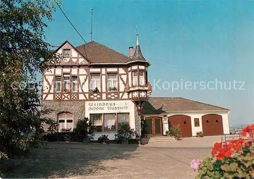 AK / Ansichtskarte  Starkenburg Weinhaus Schoene Aussicht Starkenburg