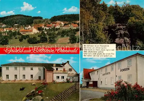 AK / Ansichtskarte  Boellstein Panorama Gaststaette Pension Zur Hoehenluft Boellstein