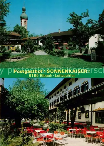 AK / Ansichtskarte  Elbach_Miesbach Postgasthof Sonnenkaiser mit Gaestehaus Sonnenkaiser Elbach Miesbach