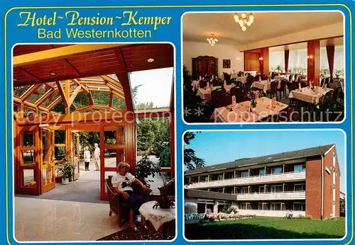 AK / Ansichtskarte  Bad_Westernkotten Hotel Pension Kemper Gaststube Foyer Bad_Westernkotten