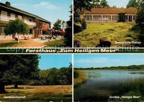 AK / Ansichtskarte  Obersteinbeck Forsthaus Zum Heiligen Meer Biologische Station Heidelandschaft Grosses Heiliges Meer Obersteinbeck