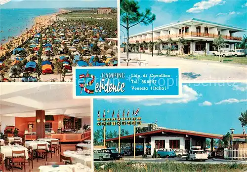 AK / Ansichtskarte  Cavallino_Lido_Venezia_IT Camping Residence Strandpartie Restaurant Gastraum 