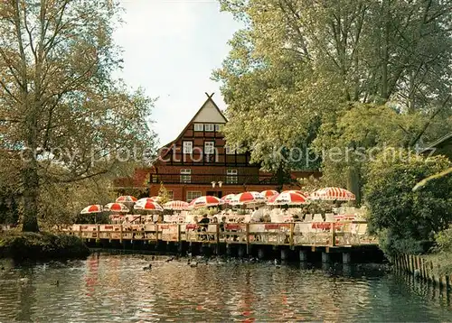 AK / Ansichtskarte 73845182 Endel_Vechta Landgasthof und Ausflugslokal Engelmannsbaeke Terrasse Endel Vechta