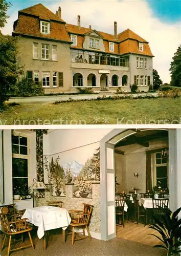 AK / Ansichtskarte 73845189 Rockensuess Waldhotel Schloss Rittershain Gastraeume Rockensuess