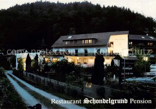 AK / Ansichtskarte  Hornberg_Schwarzwald Restaurant Schondelgrund Pension Hornberg Schwarzwald