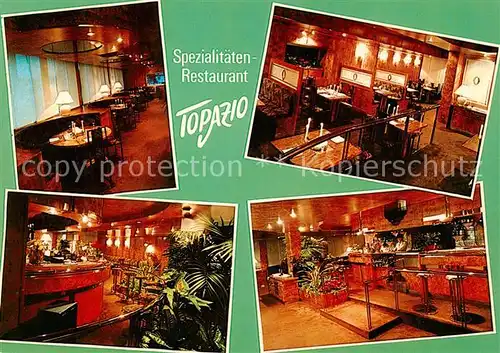 AK / Ansichtskarte 73845225 Idar-Oberstein_Jdar-Oberstein Spezialitaeten Restaurant Topazio Gastraeume Bar 
