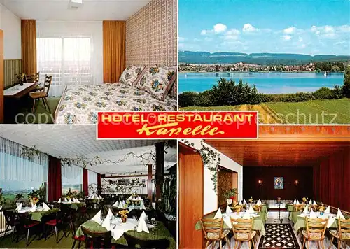 AK / Ansichtskarte 73845228 Markelfingen_Bodensee Hotel Restaurant Kapelle Gastraeume Zimmer Bodenseepartie 