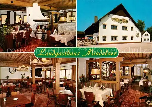 AK / Ansichtskarte 73845229 Allensbach_Bodensee Landgasthaus Mindelsee Gastraeume Allensbach_Bodensee