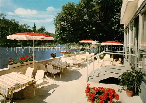 AK / Ansichtskarte  Bad_Kreuznach Hotel Viktoria Restaurant Terrasse Bad_Kreuznach