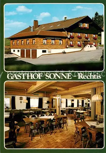 AK / Ansichtskarte  Rechtis Gasthof Sonne Gastraum Rechtis