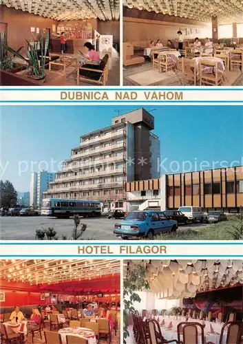 AK / Ansichtskarte  Dubnica_nad_Vahom_SK Hotel Filagor Gastraum Rezeption Festtafel 