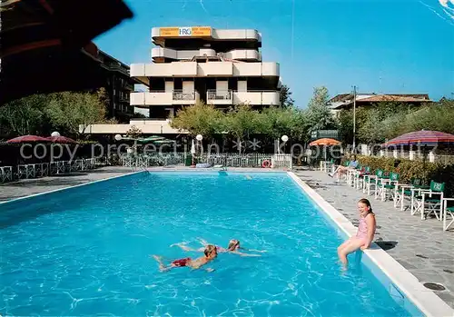 AK / Ansichtskarte 73845279 Bellaria_Rimini_IT Hotel Residenza Giardino Schwimmbad 