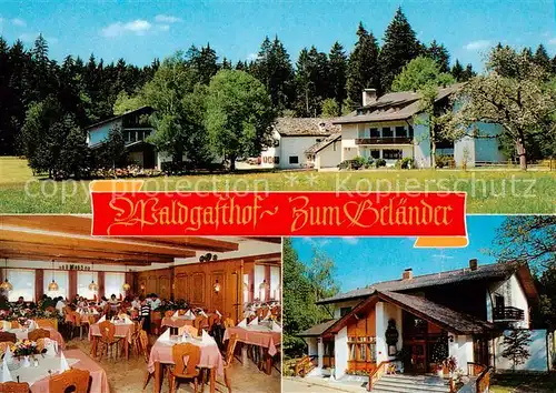 AK / Ansichtskarte  Gelaender_Eichstaett_Oberbayern Waldgasthof Zum Gelaender Gastraum Eingang 