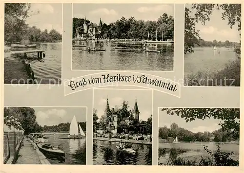 AK / Ansichtskarte  Hariksee_Schwalmtal Strandbad Restauration Bootsbetrieb  hariksee Schwalmtal