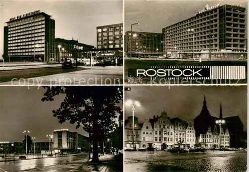 AK / Ansichtskarte  Rostock Lange Strasse Ostsee Druckerei Interhotel Warnow Ernst Thaelmann Platz 