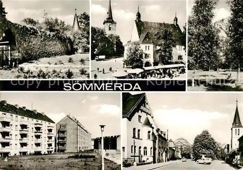 AK / Ansichtskarte  Soemmerda Stadtmauer Rathaus Stadtpark AWG Neue Zeit Weissenseer Strasse Soemmerda