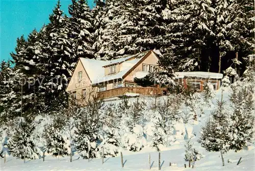 AK / Ansichtskarte Schonach_Schwarzwald Cafe Berghuesli Schonach Schwarzwald