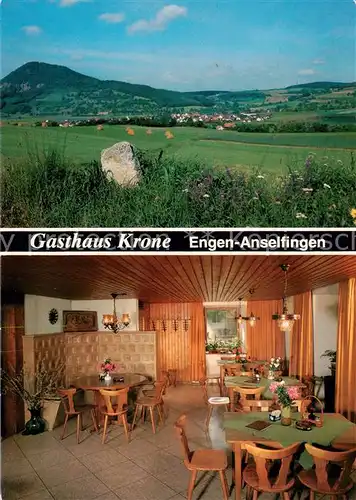 AK / Ansichtskarte Anselfingen Gasthaus Krone Panorama Gaststube Anselfingen