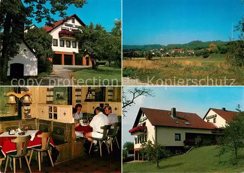 AK / Ansichtskarte Postbauer Heng Gasthof Pension Goldene Krone Gaststube Panorama Postbauer Heng