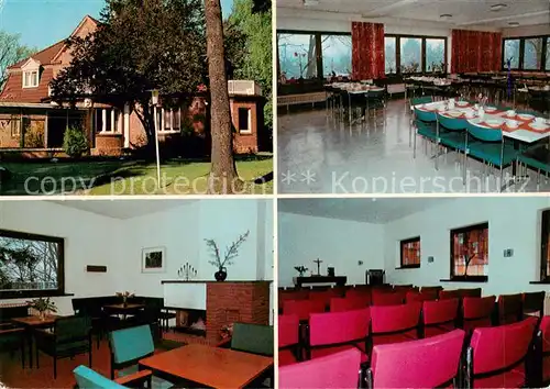 AK / Ansichtskarte Schmalenbeck_Grosshansdorf Freizeit und Jugendheim Altona Gastraeume Hauskapelle Schmalenbeck